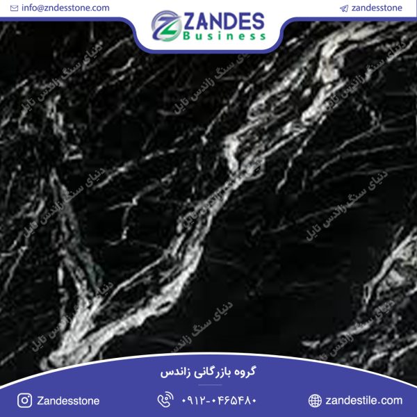 سنگ تایل مرمریت تری دی بلک